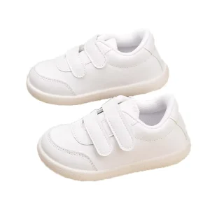 Hot Selling Kids Soft Flat Sneakers Toddlers Daily Outdoor White Sports Shoes for Children