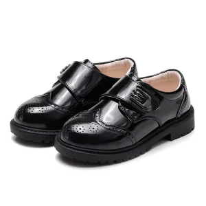 Hot Selling New Trendy Boys PU Leather Shoes Little Boys High Quality Children’s Student Black School Shoes Casual Kids