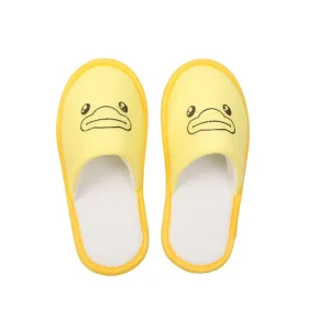 Hotel Slippers Indoor Disposable Yellow Nap Kids Hotel Slippers