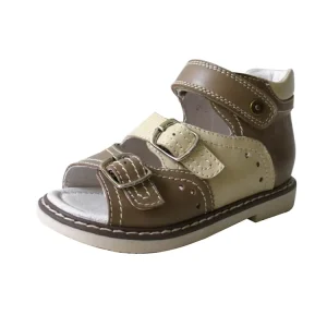Import Genuine Leather Child Orthopedic Sandals Shoes for Kids Girl and Boys