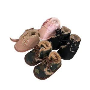 In Stock Casual Infant Warm Shoes Fleece Lined Baby Cotton Shoes for Toddlers