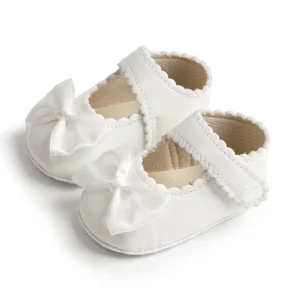In stock Wedding Party Cotton Soft Sole New Design Princess Prewalker Infant Dress Baby Girl Shoes