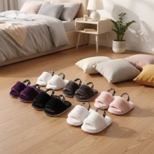 Indoor Baby Sandals and Slippers Cotton Soft Sole