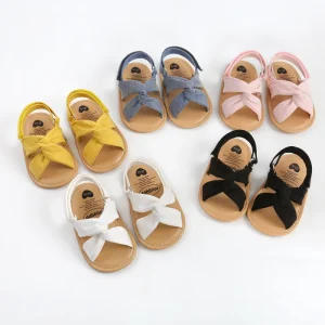 Indoor Infant Baby Walking Shoes Anti Slip Cotton Soft Bottom Baby Sandals Slippers