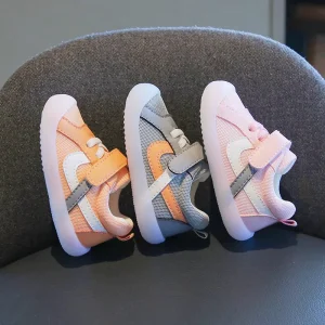 Infant Adorable Kids Baby Footwear Unisex Boys Girls Children’s Sneakers Non slip Plain Children’s Walking Shoes