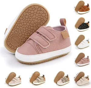 Infant Baby Boys Girls’ Sneakers Soft Anti Slip Soft Sole Newborn Toddler Baby First Walker Outdoor Shoes Crib Shoes
