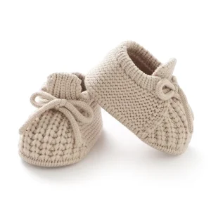 Infant Baby Lovely Warm Knitted Newborn Crochet Baby Walking Floor Socks Toddler Shoes Booties