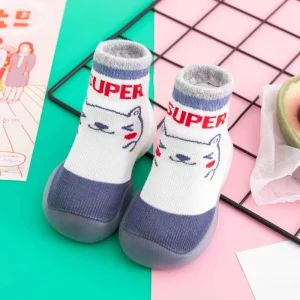 Infant First Walking Shoes Anti Slip Rubber Sole Non Slip Safety Design Practical Daily Use Unisex Footwear