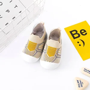 Infant Safe Shoes Breathable Fabric Anti Sweat Design Practical Daily Use Unisex Footwear