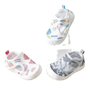 Infant Sandals for Baby Girl and Boy 1 2 Years Old Soft Breathable Mesh Surface Non slip Rubber Insole Comfortable Shoes