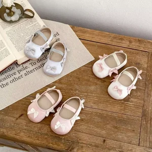 Infant Shoes Summer Soft Sole Girls Bow Sweet Princess Shoes Sweet Baby Walking Shoes