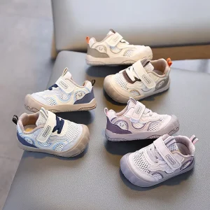 Infant Soft Soled Walking Shoes Spring Summer Breathable Mesh Sneakers for Boys Girls Non Slip Baby Footwear