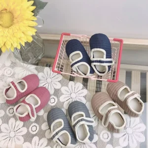 Infant Toddler Walking Shoes Soft Bottom Anti slip Boys Girls Cloth Shoes Velcro Baby Shoes