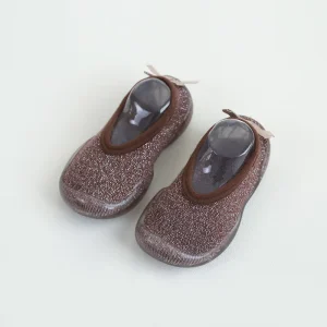Infants Toddlers Boys Girls Non Slip Slip On Rubber Upper Soft Sole Lightweight Casual Walking Shoes Cotton Lining for 0 6m 4 6Y