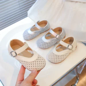 Ins Fashion Boutique Summer Spring Kids Shoes Outwear Sweet Flat Sandals for Girls