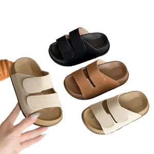 JHT Summer Beach Shoes for Kids Casual Unisex Baby Boy Girl Slippers with PVC Insole