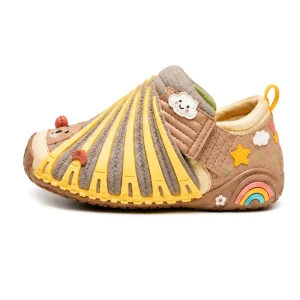 JIANER Toddler Cute Cloud First Walkers Anti Collision Wide Toe Baby Learning Walking Shoes with Cartoon Decor