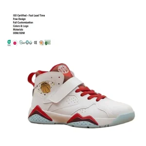 JJSSF Children Basketball High Top Shoes Boys Sneakers Kids Lightweight Breathable Anti Slip Hook Loop Casual All