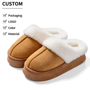 Jkp Ladies Fur Fashion Plush Upper Outsole Lightweight Cushioning Soft Anti Slip Warm All Seasons Indoor Outdoor