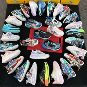 K2314 High Quality Mesh Kids Basketball Shoes for Boys Breathable Sneakers Footwear Childrens Sports Shoes