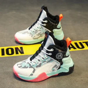 KIDS Customizable Basketball Shoes EVA Upper Mesh Lining TPR Midsole Waterproof Lightweight Anti Slip Court Sneakers