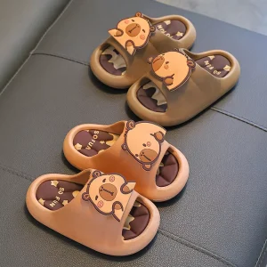 Kapibara Summer Children’s Open Toe Sandals Non Slip Cute Cartoon Design for Boys and Girls Home & Bathing Kids & Toddlers