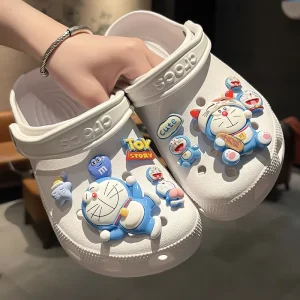 Kawaii Resin Croc Charms 3D Cartoon Clog Shoe Charms Aesthetic Shoes Accessories Decorations for Women Girls