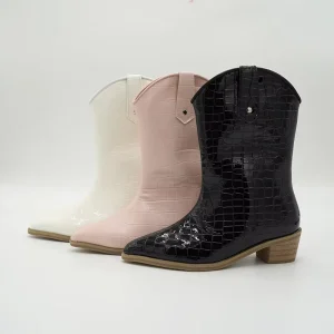 Kid Cowboy Boot Custom Pointed Toe Shoes Knee High Western Boot Kid Shoe Children’s Cowgirl Boot Flat Casual Shoe