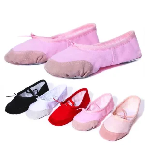 Kid Folding Ballet Shoes Children Performance Student Indoor Soft Mix Colors Girl’s Dance Shoes