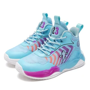 Kid Sneaker Boys Professional Combat Breathable Training Sneaker for Autumn Season Children’s Basketball Sport Running Shoes