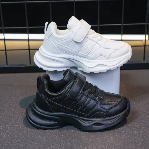 Kid Sneakers Unisex Boys Girls Autumn White Causal Shoes Lightweight Waterproof Comfortable School Shoes Students Walking Shoes