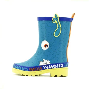 Kids 3D Printing Boots Rubber Waterproof Rain Boots for Children