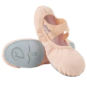 Kids Adult High Elastic Ballet Shoes Girls Women Indoor Big Sole Slippers Stretch Canvas Dance Shoes