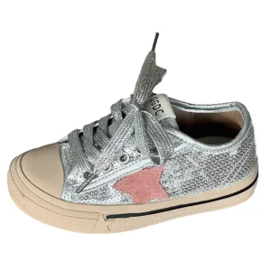 Kids’ Ankle Board Shoes Autumn New Style Boy’s Girl’s Sequin Star Fashion Casual Rubber Outsole Older Children’s Sports