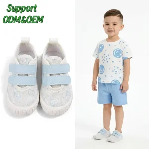 Kids Anti Slip Slip On Canvas Ankle Casual Walking Shoes Four Seasons True Size Boys Girls