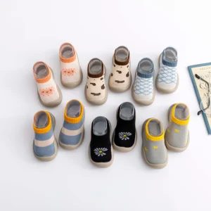 Kids Anti Slip Soft Spring Shoes Newborn Boys and Girls Toddler First Walking Baby Floor Sock Shoes