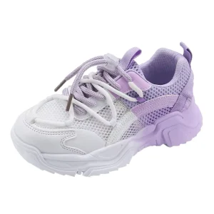 Kids Autumn New Fashion Boys Girls Unisex Colorful Flexible Running Sport Shoes Teenager Bear Children’s Basketball Sneakers