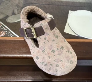 Kids Baby Winter Low-Top Sneakers With Cotton Lined Outdoor Slip-On Snow Print Shoes