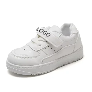 Kids Back to School Shoes Comfort Soft Sole Black White Student Shoes