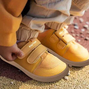 Kids Barefoot Shoes Wide Toe Box Breathable Woven Upper Flat Rubber Anti-Slip Outsole for Children Zero Drop Barefoot Shoes