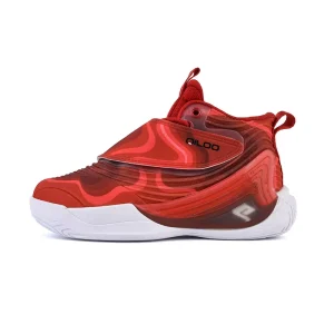 Kids Basketball Shoes Breathable and Hard Wearing Leather Upper with TPU and Mesh Insole for Boys