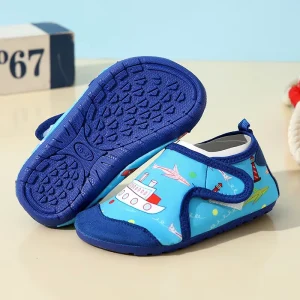 Kids’ Beach Shoes Water Park Boys’ Girls’ Socks Non Slip Swim Shoes Soft Soled Baby Skin Friendly Cartoon Whale Print Water