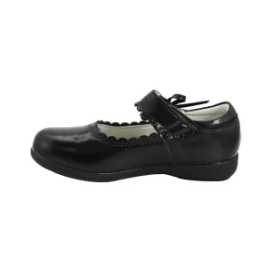 Kids Black School Shoes Custom Outdoor Comfortable Walking Casual Girl Dress Shoes
