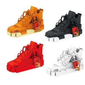 Kids Block Toys STEAM Items DIY Assemble Toys Basketball A J Shoes Model Sneaker Model Sneaker Block Set