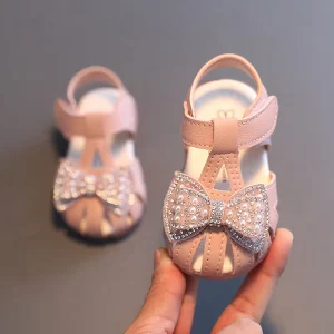 Kids Bow Sandals Toddler Shoes Soft Soled Non slip Princess Shoes for Baby