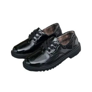 Kids Boy Black Dress Shoes Toddler School & Wedding Soft PU Leather Light Weight Shoes 2 5 Years