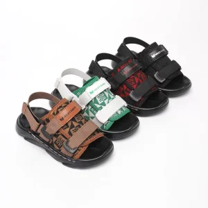Kids Boys’ Customized Anti-Slip Lightweight Summer Outdoor Buckle Strap Sandals for Children