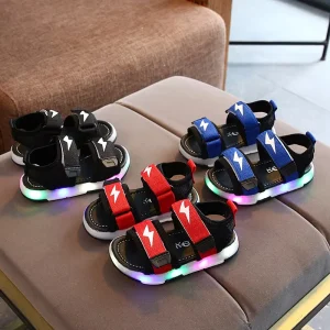 Kids Boys Girls Led Cute Lightweight Summer Slippers Garden Beach Sandals for Child