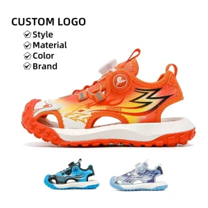 Kids Boys Sandals Shoes Sports Light Weight Breathable Quick Lace Girls Boys Walking Sneaker Brand Oem