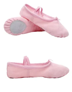 Kids Canvas Dance Ballet Shoes Satin Ballet Slippers for Women Ballerina Practice Shoes
